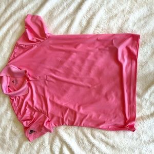 Adidas pink Men’s polo